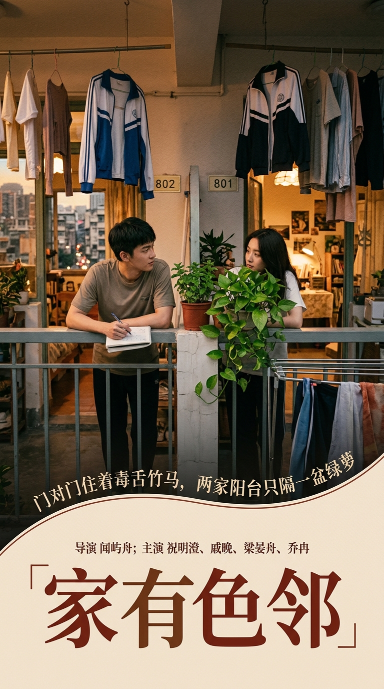 《家有色邻》海报
