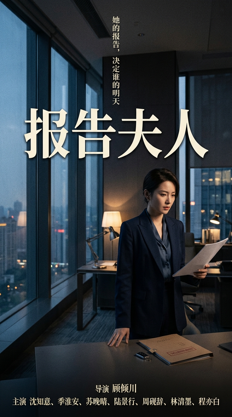 《报告夫人》主视觉海报